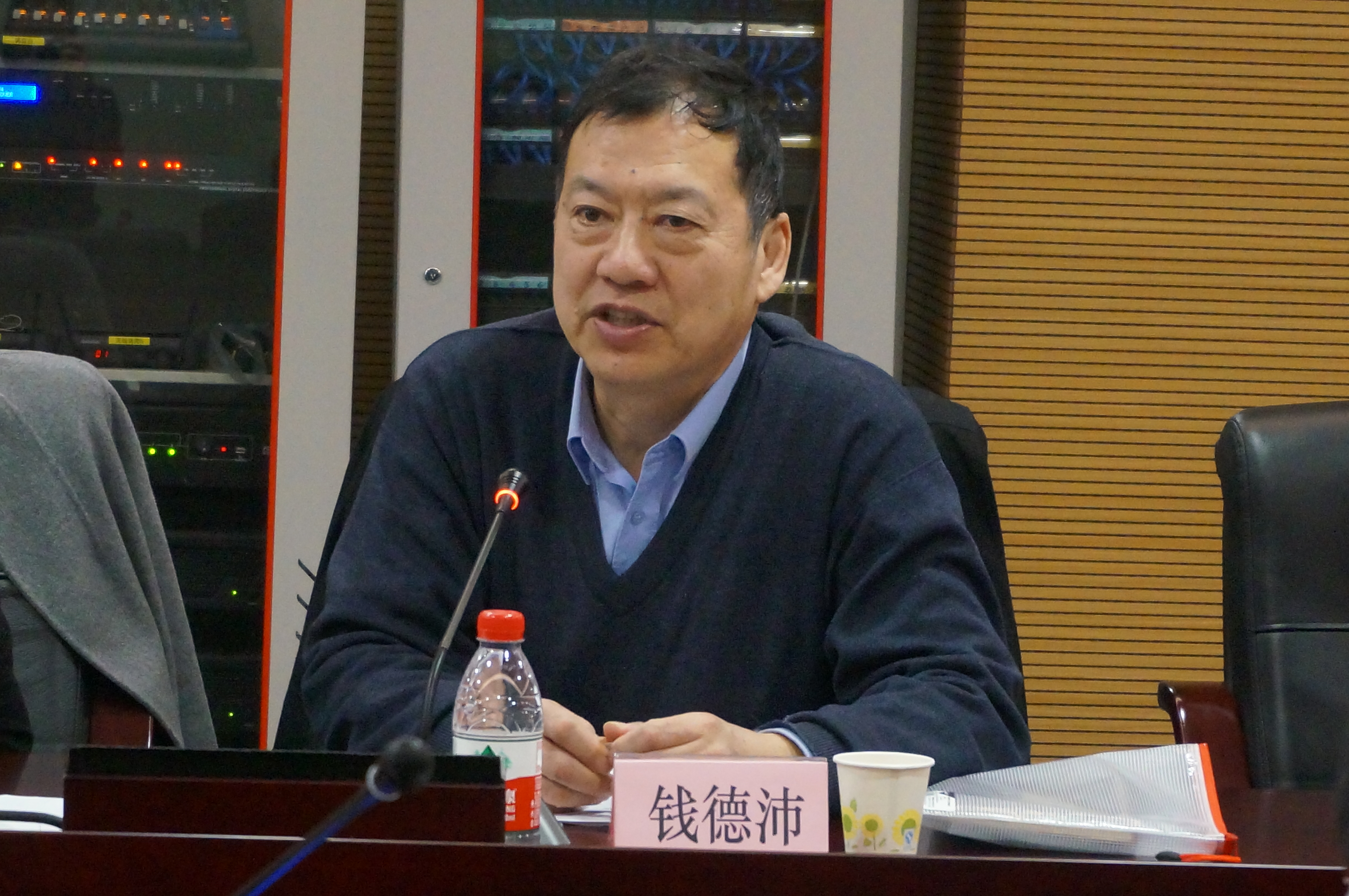 钱德沛经理代表学院致欢迎辞